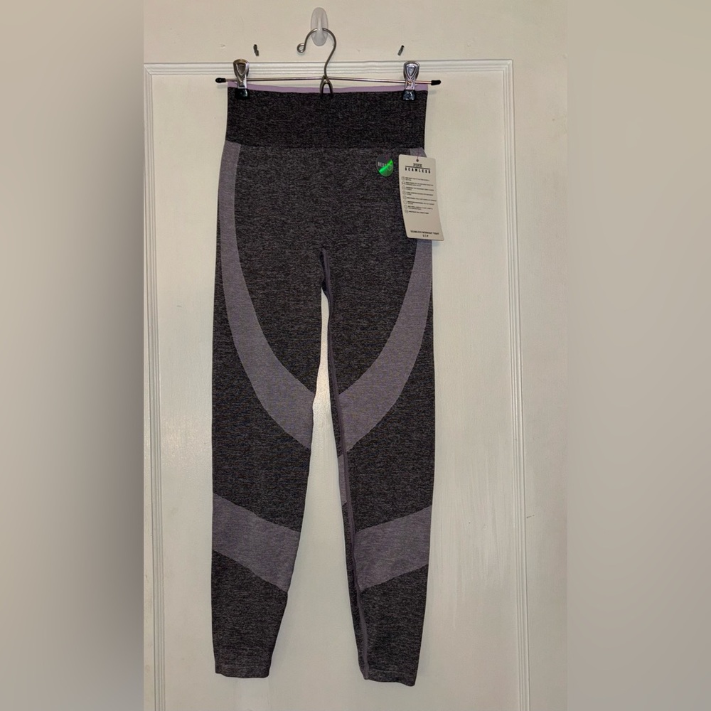 ✨NWT Pink Seamless High Waist Full Length Tight - Picture 2 of 9
